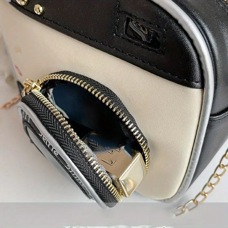 Retro Camera Shaped Women's Shoulder Crossbody Chain Bag For Ladies