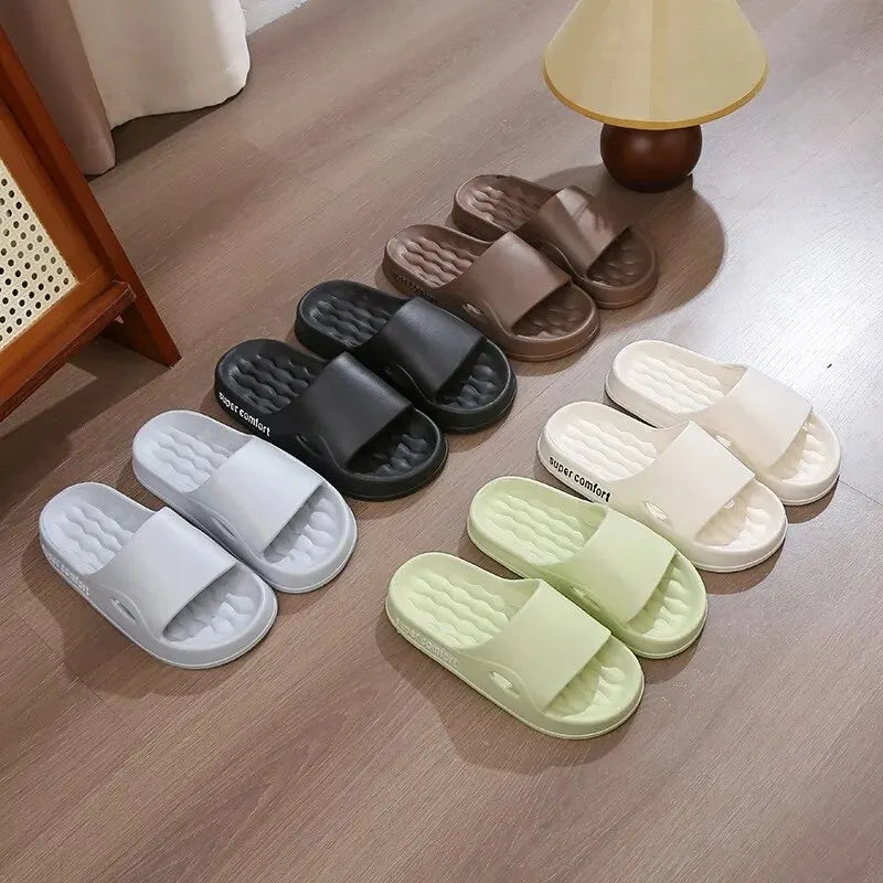 Thick Platform Slippers for Women Home Soft Sole Pillow Slides Sandals
