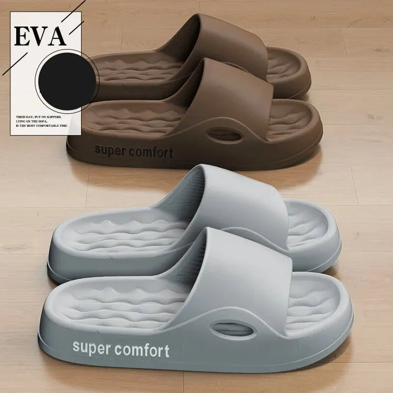 Thick Platform Slippers for Women Home Soft Sole Pillow Slides Sandals